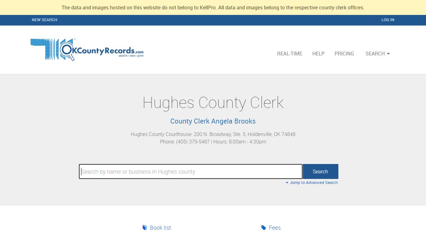 Hughes County | OKCountyRecords.com | County Clerk Public Land Records ...